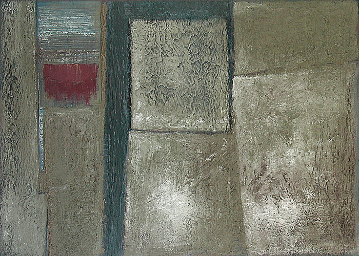 Nikola Dimitrov, 1995, o.T, Acryl, Öl und Tusche auf Leinwand, 100 x 140 cm