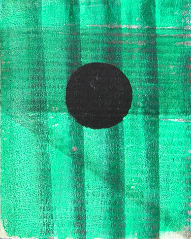 Nikola Dimitrov, 1998, o.T., Acryl und Tusche auf Pappe auf Leinwand, 25 x 20 cm