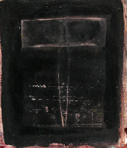 Nikola Dimitrov, 1998,o.T., Acryl auf Holz, 29 x 25 cm