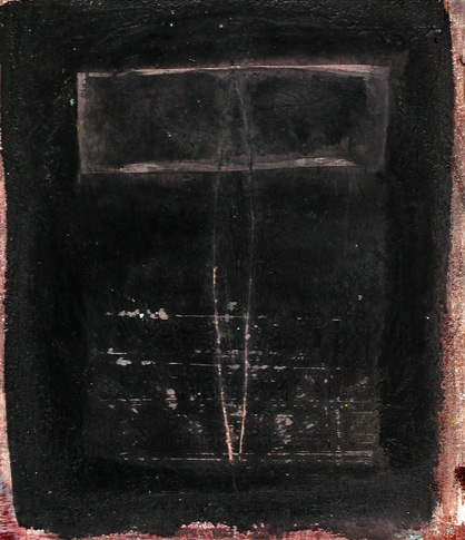 Nikola Dimitrov, 1998,o.T., Acryl auf Holz, 29 x 25 cm