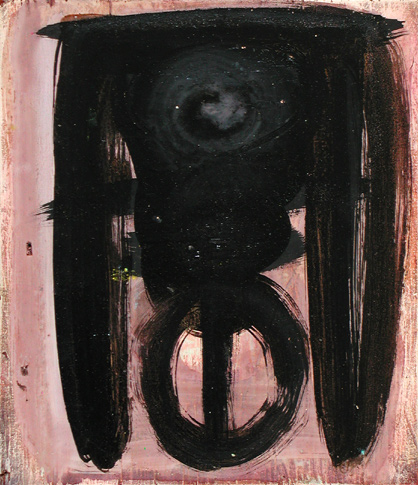 Nikola Dimitrov, 1998, o.T., Acryl auf Holz, 29 x 25 cm
