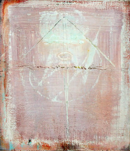 Nikola Dimitrov, 1998,o.T., Acryl auf Holz, 29 x 25 cm