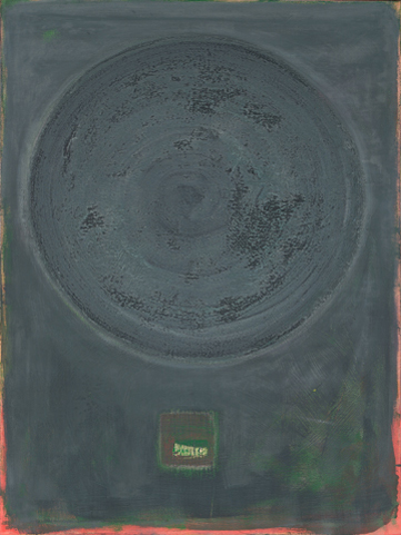 Nikola Dimitrov, Planetenmeditation, Saturn, Acryl, Öl und Tusche auf Leinwand, 160 x 120 cm