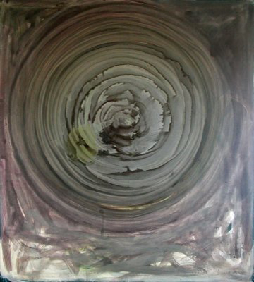 Nikola Dimitrov, Planetensounds, Neptun, Acryl, Öl und Tusche auf Leinwand, 220 x 200 cm