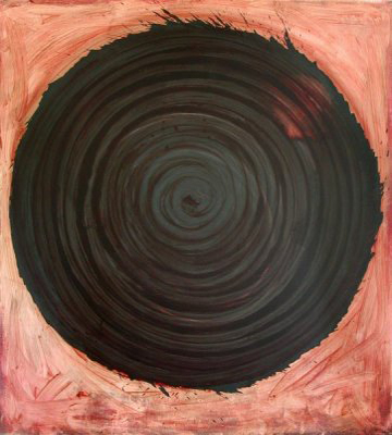 Nikola Dimitrov, Planetensounds, Saturn, Acryl, Öl und Tusche auf Leinwand, 220 x 200 cm