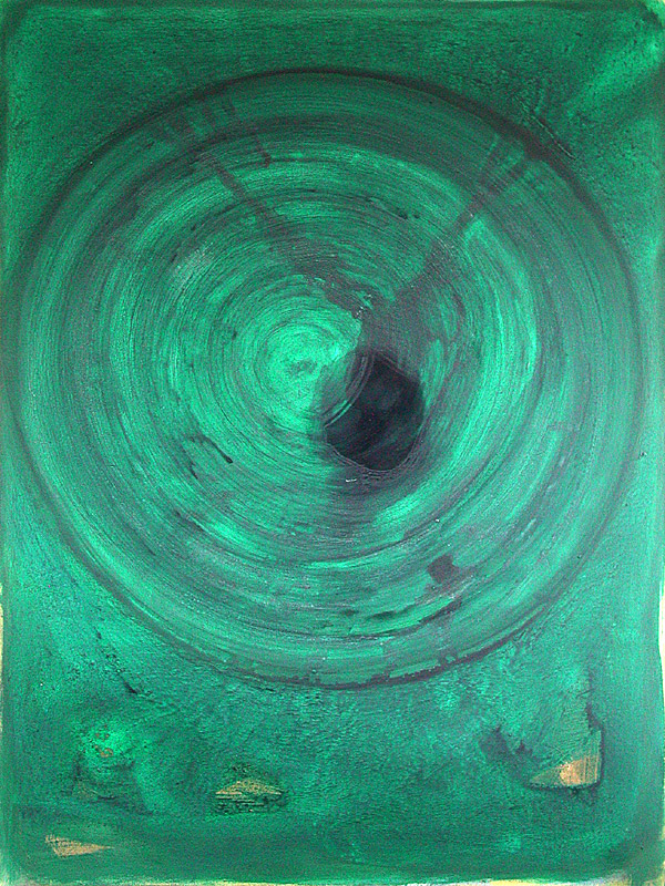 Nikola Dimitrov, 2000, Neptun, Acryl, Öl und Tusche auf Leinwand, 160 x 120 cm