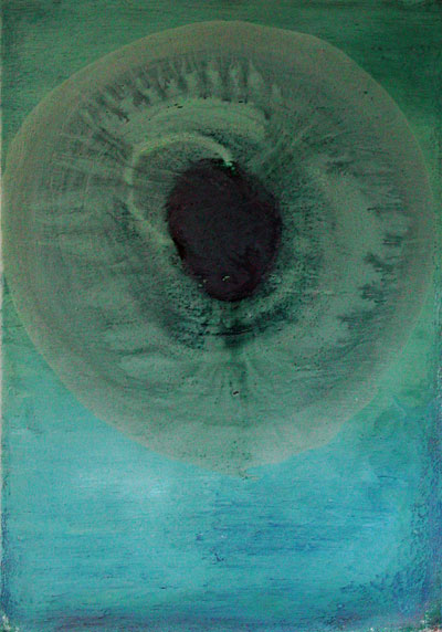 Nikola Dimitrov, Neptun, Acryl, Öl auf Leinwand, 100 x 70 cm