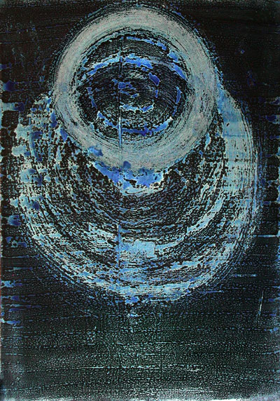 Nikola Dimitrov, Uranus, Acryl, Öl auf Leinwand, 100 x 70 cm