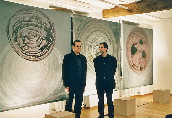 Lichtklangperformance, Nikola Dimitrov und Bernd Mathias, Museum Illingen