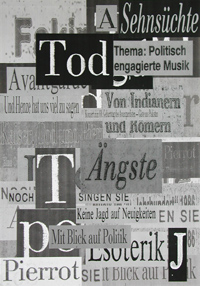 Nikola Dimitrov, Bildcollage 1986, 100 x 70 cm, Collage auf Papier