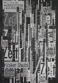 Nikola Dimitrov, Bildcollage 1995, 100 x 70 cm, Collage auf Papier