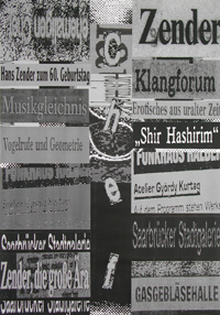 Nikola Dimitrov, Bildcollage 1996, 100 x 70 cm, Collage auf Papier