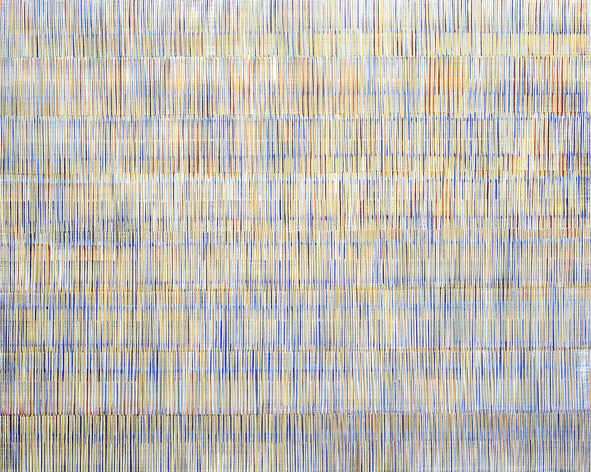 Nikola Dimitrov, Komposition, 2011, 200 x 250 cm, Pigmente, Bindemittel, Lösungsmittel auf Leinwand