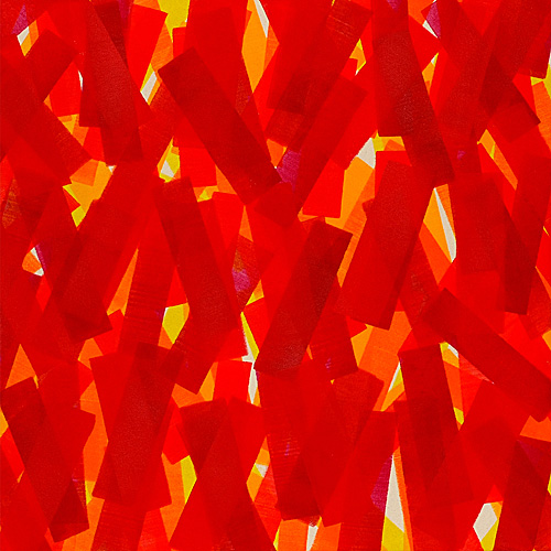 Nikola Dimitrov, Synapsen, 70 x 70 cm, Pigment, Bindemittel, Lösungsmittel auf Leinwand, 2013