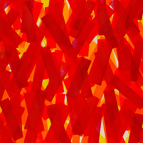 Nikola Dimitrov, Synapsen, 70 x 70 cm, Pigment, Bindemittel, Lsungsmittel auf Leinwand, 2013