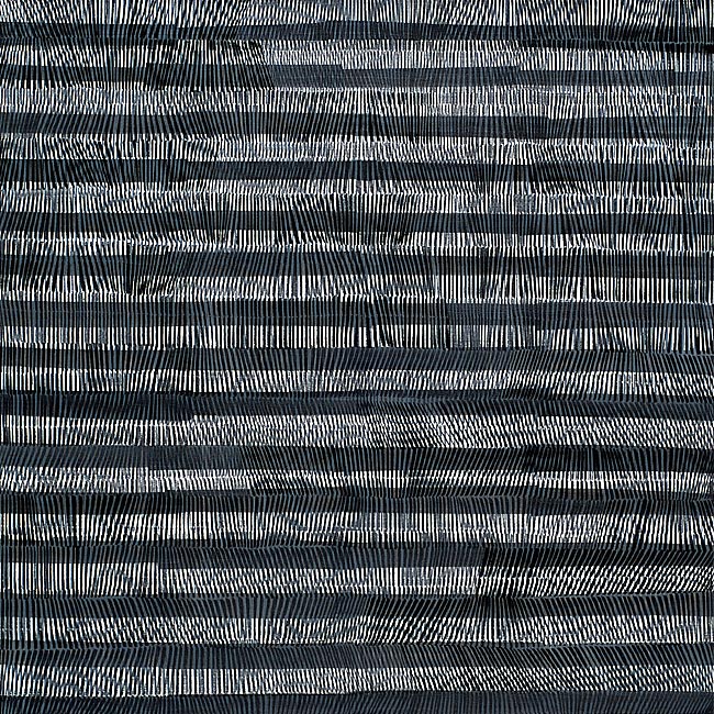 Nikola Dimitrov, Nacht, 2014, Pigmente, Bindemittel, Lösungsmittel auf Leinwand, 110 x 110 cm