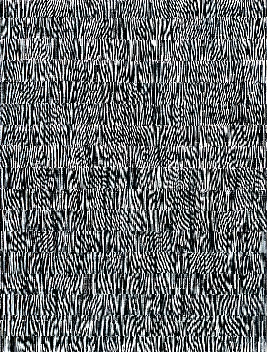 Nikola Dimitrov, Komposition, 2014, Pigmente, Bindemittel, Lösungsmittel auf Leinwand, 165 x 125 cm
