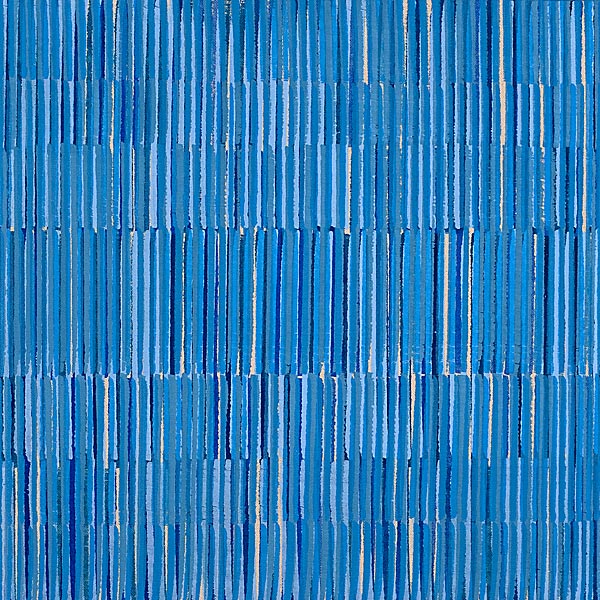 Nikola Dimitrov, FarbRaum Blau, 2014, Pigmente, Bindemittel, Lösungsmittel auf Leinwand, 40 x 40 cm