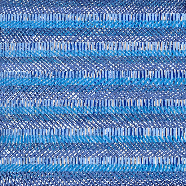 Nikola Dimitrov, FarbRaum Blau, 2014, Pigmente, Bindemittel, Lösungsmittel auf Leinwand, 40 x 40 cm