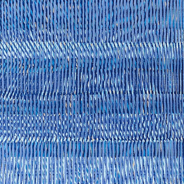 Nikola Dimitrov, FarbRaum Blau, 2014, Pigmente, Bindemittel, Lösungsmittel auf Leinwand, 40 x 40 cm