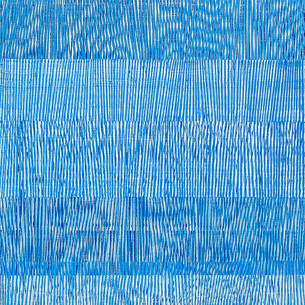 Nikola Dimitrov, FarbRaum Blau, 2014, Pigmente, Bindemittel, Lsungsmittel auf Leinwand, 50 x 50 cm