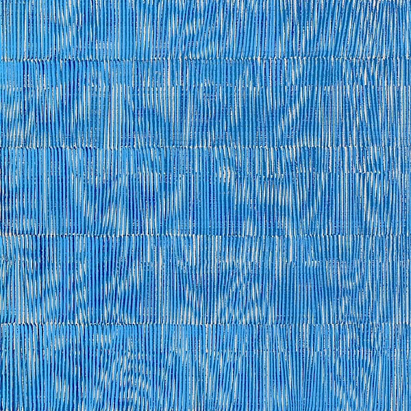 Nikola Dimitrov, FarbRaum Blau, 2014, Pigmente, Bindemittel, Lösungsmittel auf Leinwand, 70 x 70 cm