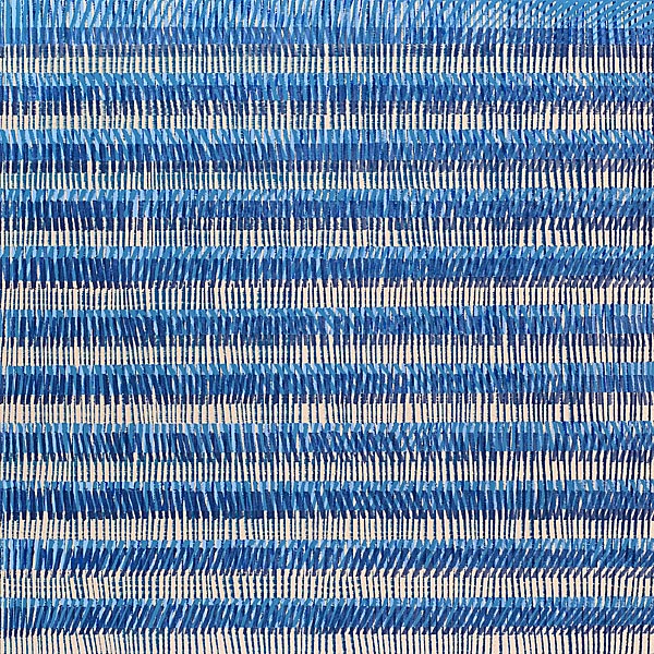Nikola Dimitrov, FarbRaum Blau III, Pigmente, Bindemittel, Lösungsmittel auf Leinwand, 70 x 70 cm, 2014