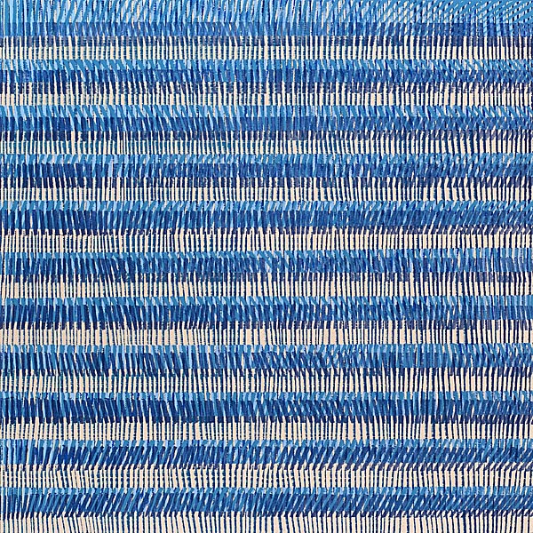 Nikola Dimitrov, FarbRaum Blau III, Pigmente, Bindemittel, Lsungsmittel auf Leinwand, 70 x 70 cm, 2014