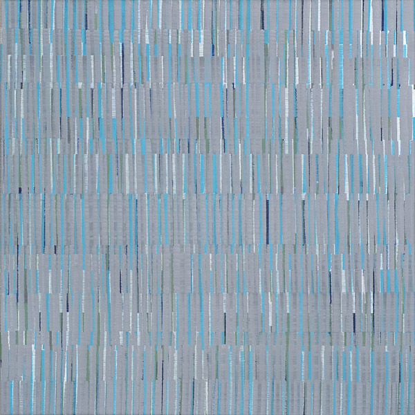 Nikola Dimitrov, FarbRaum Blau, 2014, Pigmente, Bindemittel, Lösungsmittel auf Leinwand, 70 x 70 cm