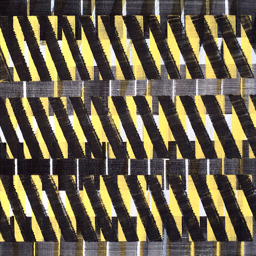 Kleine Komposition, 2015, Pigmente, Bindemittel, Lösungsmittel auf Leinwand, je 30 x 30 cm