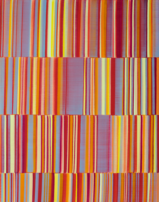 Nikola Dimitrov, KlangRaumRot I, 2017, Pigmente, Bindemittel, Lösungsmittel auf Leinwand, 140 x 110 cm