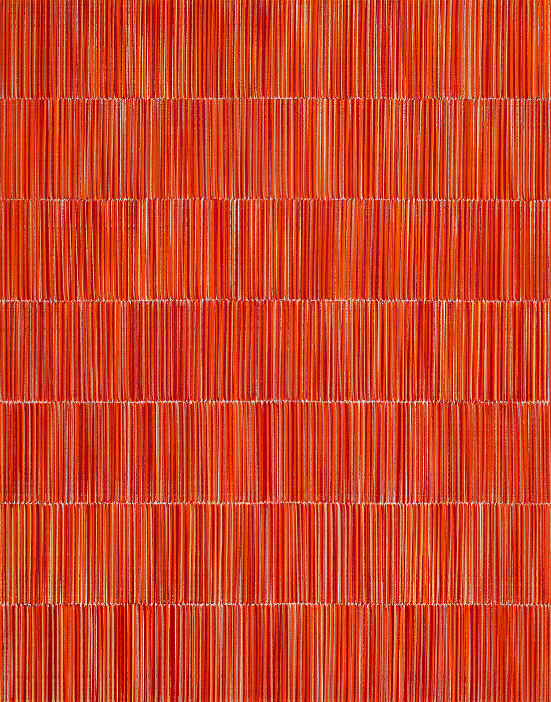 Nikola Dimitrov, FarbKlang II, 2019, Pigmente, Bindemittel auf Leinwand, 140 × 110 cm