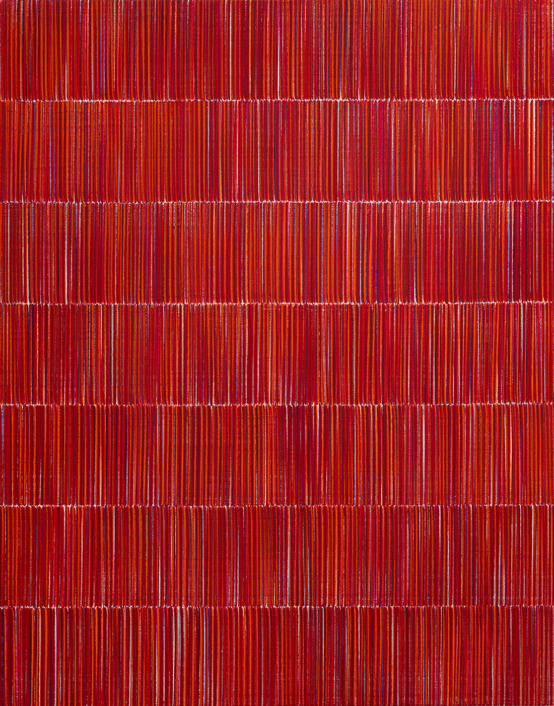 Nikola Dimitrov, FarbKlang III, 2019, Pigmente, Bindemittel auf Leinwand, 140 × 110 cm