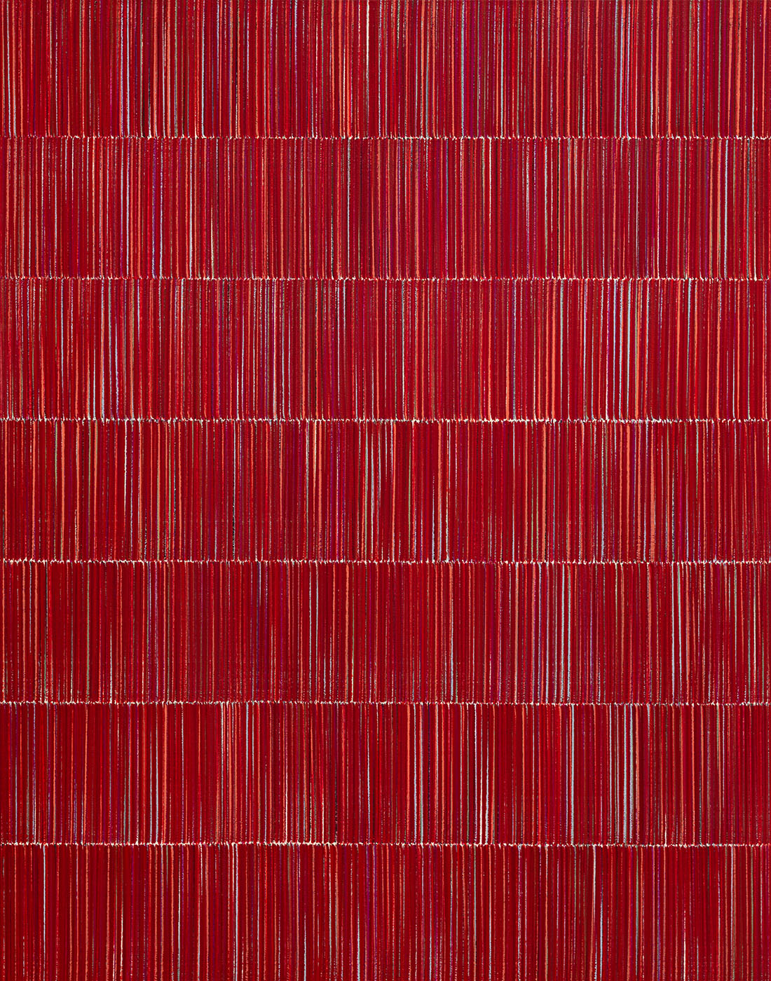 Nikola Dimitrov, FarbKlang IV, 2019, Pigmente, Bindemittel auf Leinwand, 140 × 110 cm