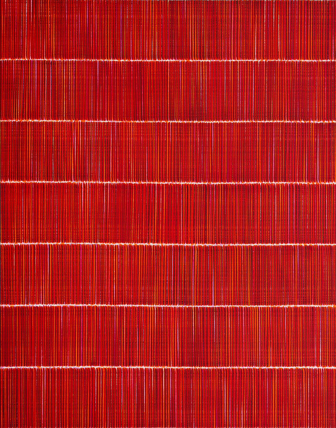 Nikola Dimitrov, FarbKlang V, 2019, Pigmente, Bindemittel auf Leinwand, 140 × 110 cm