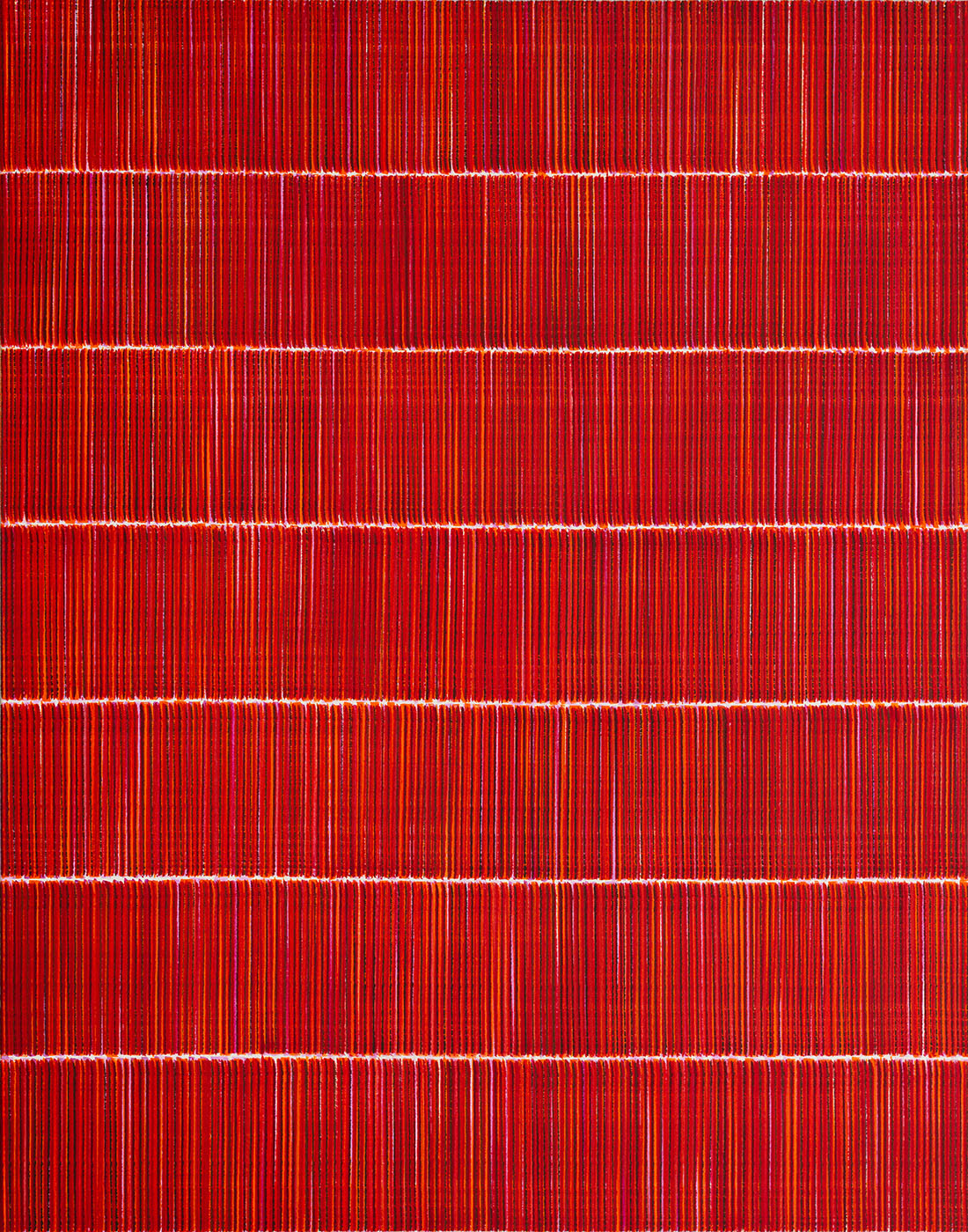 Nikola Dimitrov, FarbKlang V, 2019, Pigmente, Bindemittel auf Leinwand, 140 × 110 cm