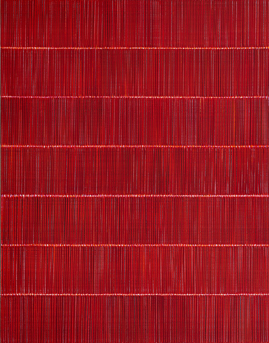 Nikola Dimitrov, FarbKlang VI, 2019, Pigmente, Bindemittel auf Leinwand, 140 × 110 cm