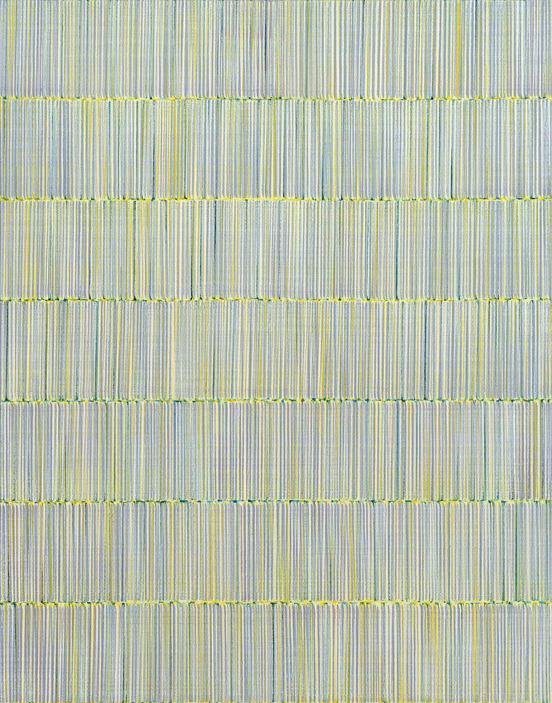 Nikola Dimitrov, FarbKlang VII, 2019, Pigmente, Bindemittel auf Leinwand, 140 × 110 cm