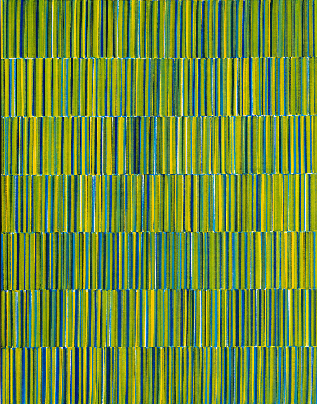 Nikola Dimitrov, FarbKlang VIII, 2019, Pigmente, Bindemittel auf Leinwand, 140 × 110 cm