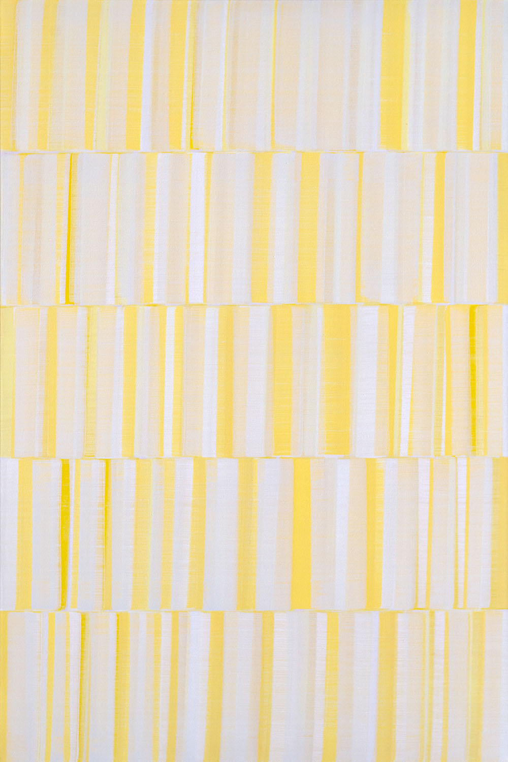 Nikola Dimitrov, FarbraumGelb II, 2019, Pigmente, Bindemittel auf Leinwand, 150 × 100 cm