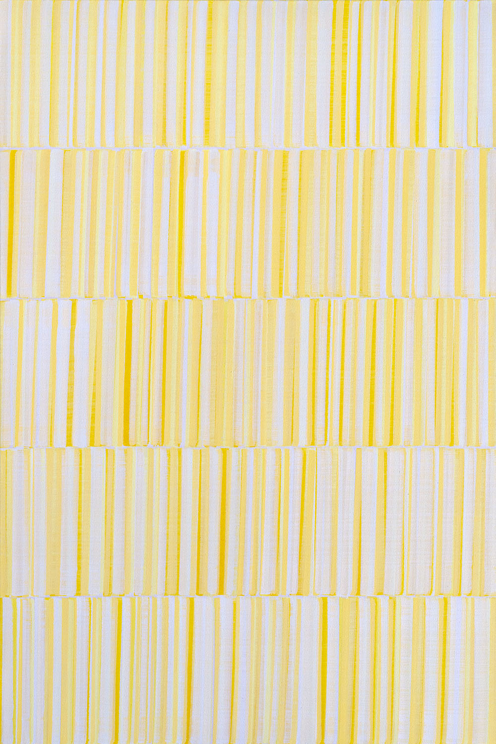 Nikola Dimitrov, FarbraumGelb III, 2019, Pigmente, Bindemittel auf Leinwand, 150 × 100 cm