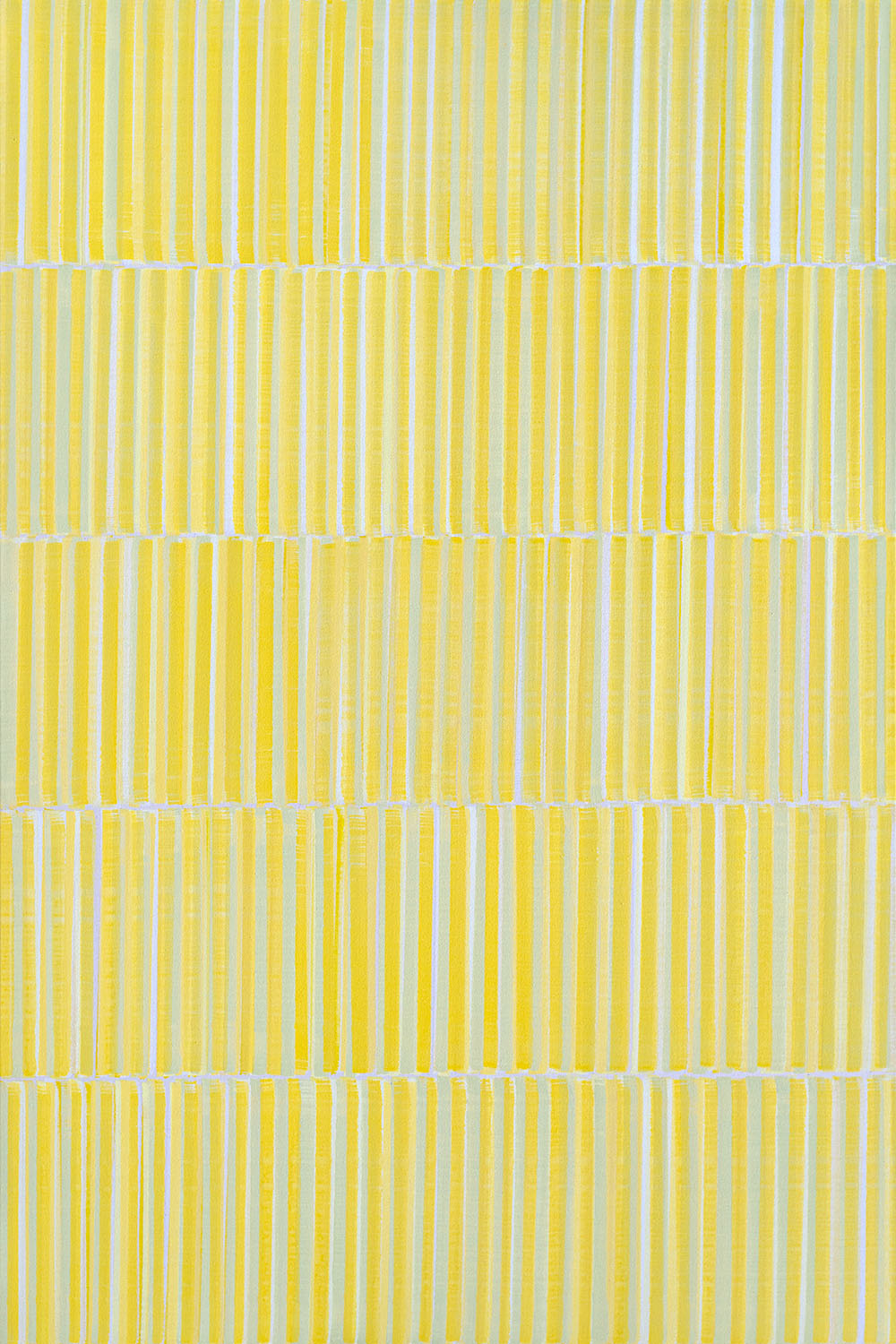 Nikola Dimitrov, FarbraumGelb IV, 2019, Pigmente, Bindemittel auf Leinwand, 150 × 100 cm