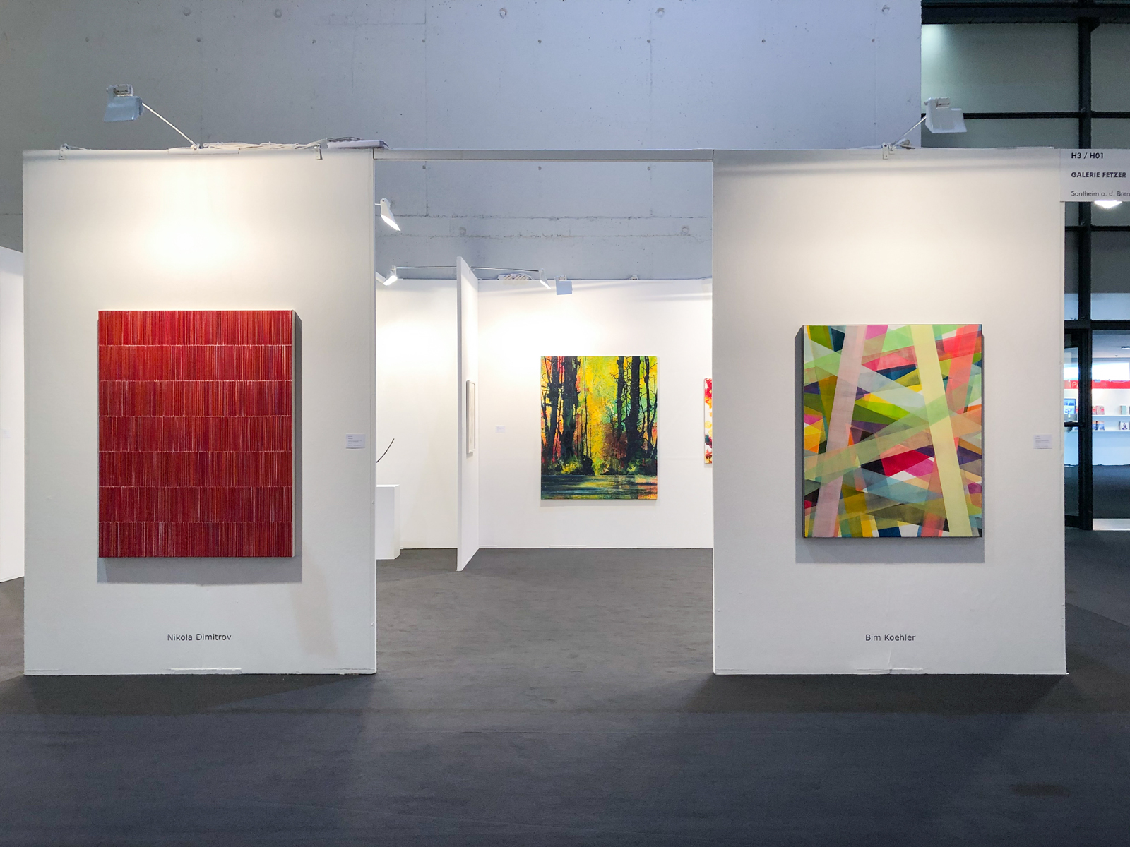Galerie Fetzer zeigt auf der art Karlsruhe Arbeiten von Nicholas Bodde, Thomas Deyle, Nikola Dimitrov, Friedhelm Falke, YeunHi Kim, Bim Koehler, Sign lafsdttir, Markus Strieder, Annette Wesseling und Bernd Zimmer