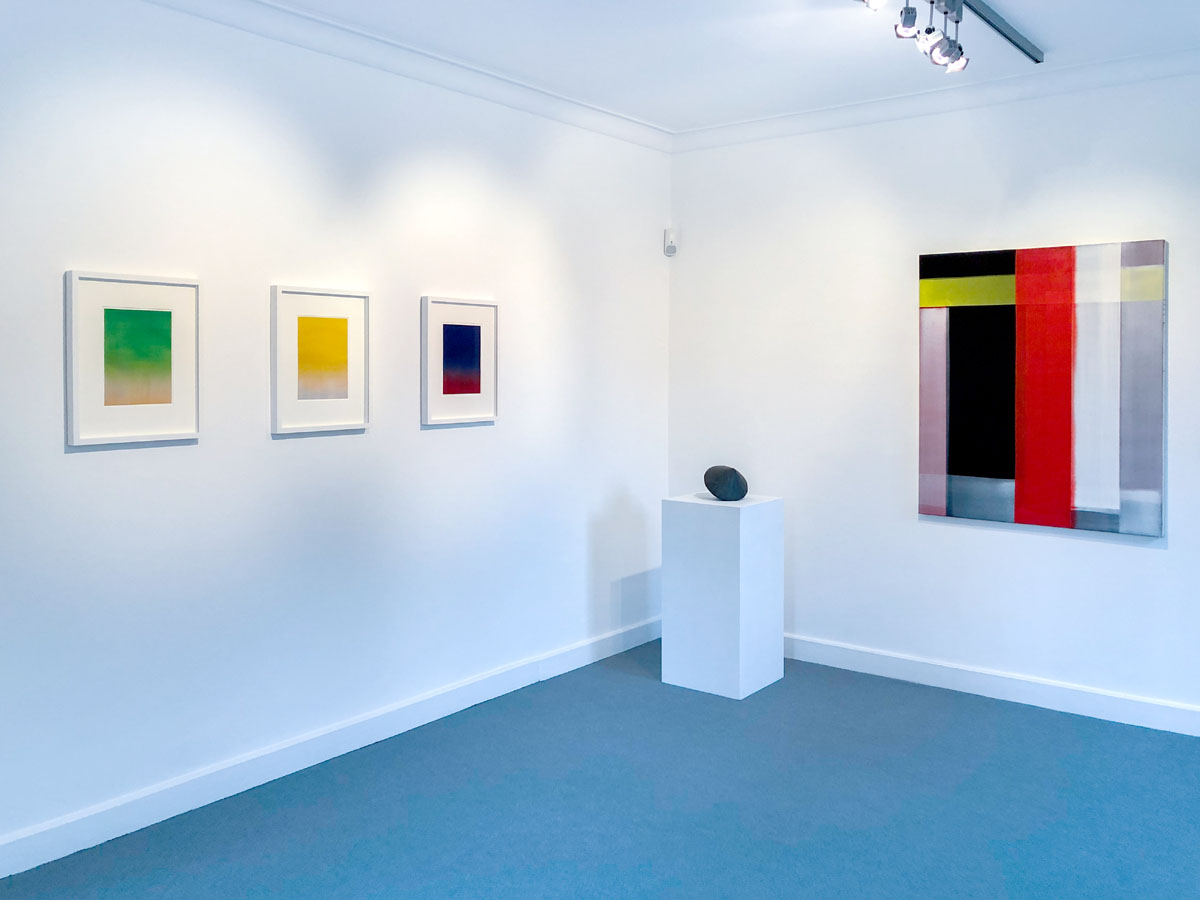 Galerie Fetzer zeigt Arbeiten von: Nicholas Bodde, Thomas Deyle, Nikola Dimitrov, Friedhelm Falke, Gnther Frg, Rasso Hecker, Imi Knoebel, Bim Koehler, Sigrn lafsdttir, Susanne Sthli, Markus F. Strieder, Bernd Zimmer