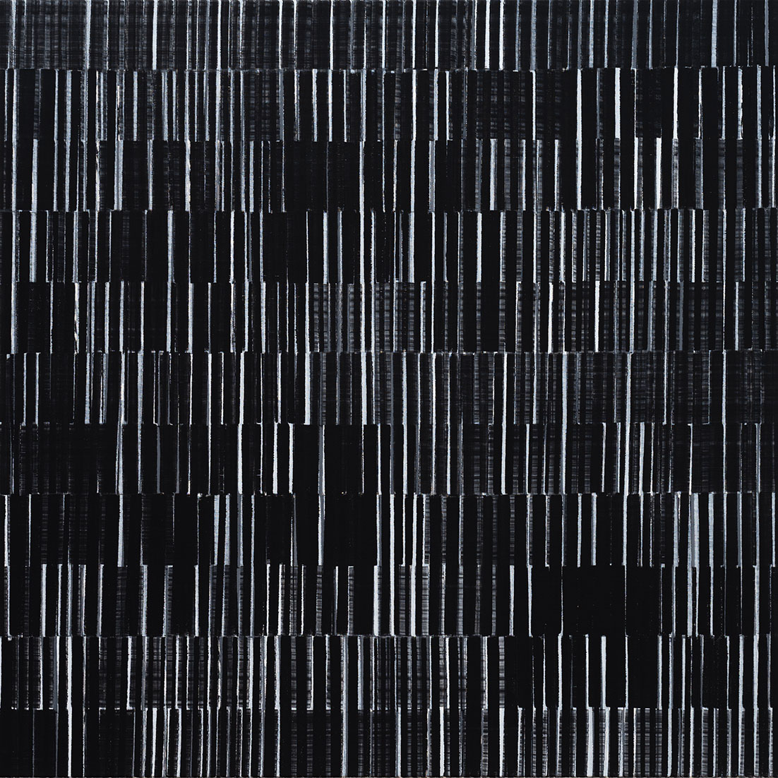 Nikola Dimitrov, NachtKlang VIII, 2020, Pigmente, Bindemittel auf Leinwand, 110 x 110 cm