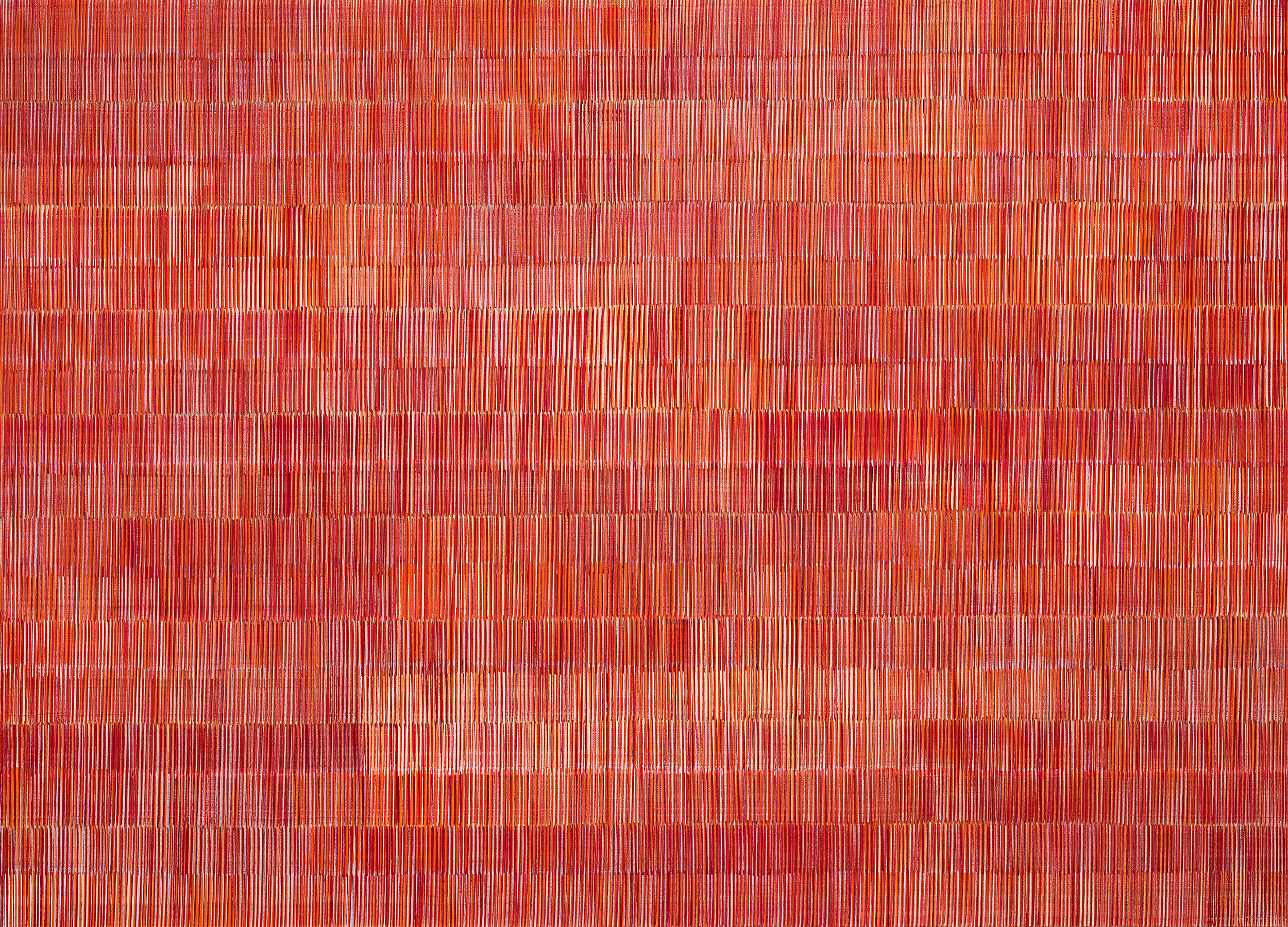 Nikola Dimitrov, KlangKomposition I, 2020, Pigmente, Bindemittel auf Leinwand, 180 x 250 cm