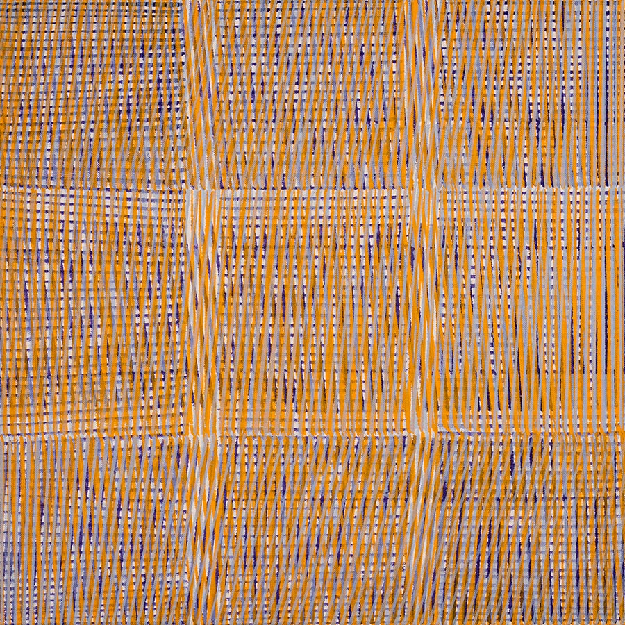Nikola Dimitrov, KlangBild II, 2021, Pigmente, Bindemittel auf Leinwand, 50  50 cm