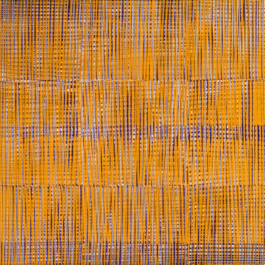 Nikola Dimitrov, KlangBild IV, 2021, Pigmente, Bindemittel auf Leinwand, 50 × 50 cm