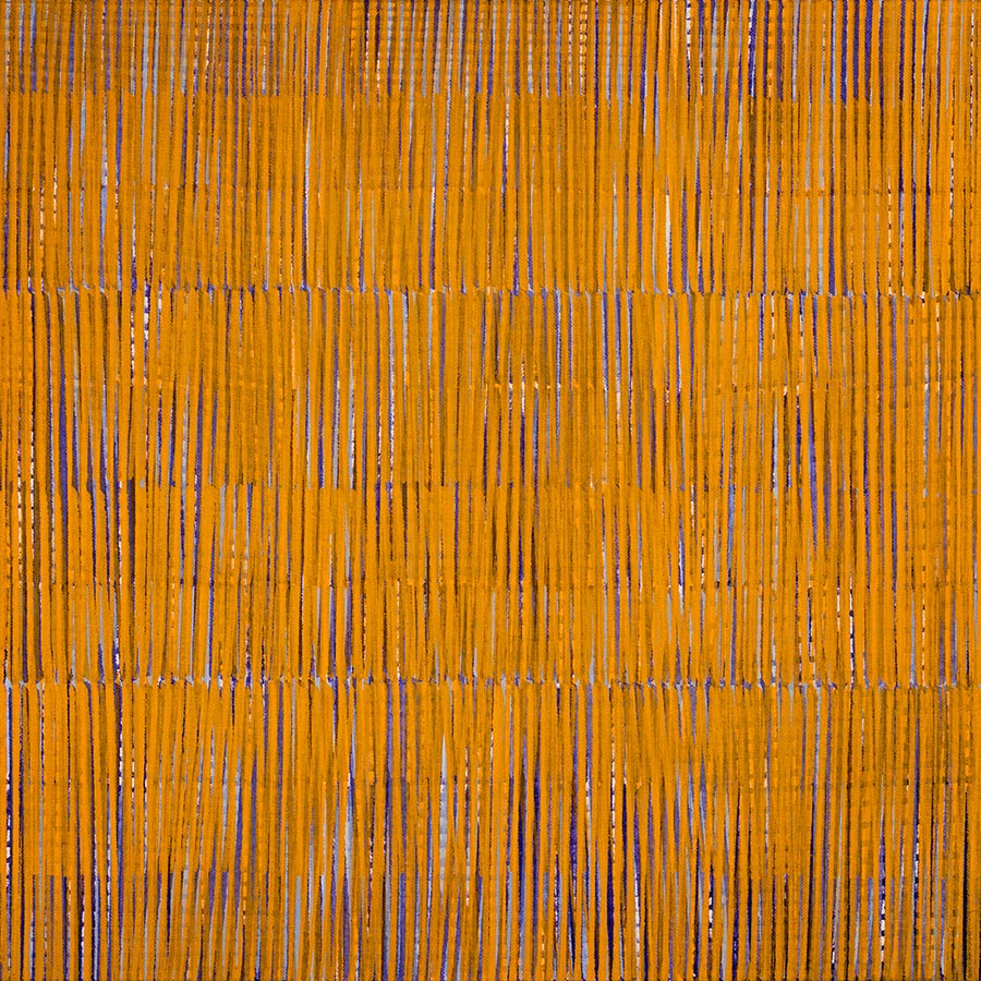 Nikola Dimitrov, KlangBild VI, 2021, Pigmente, Bindemittel auf Leinwand, 50 × 50 cm