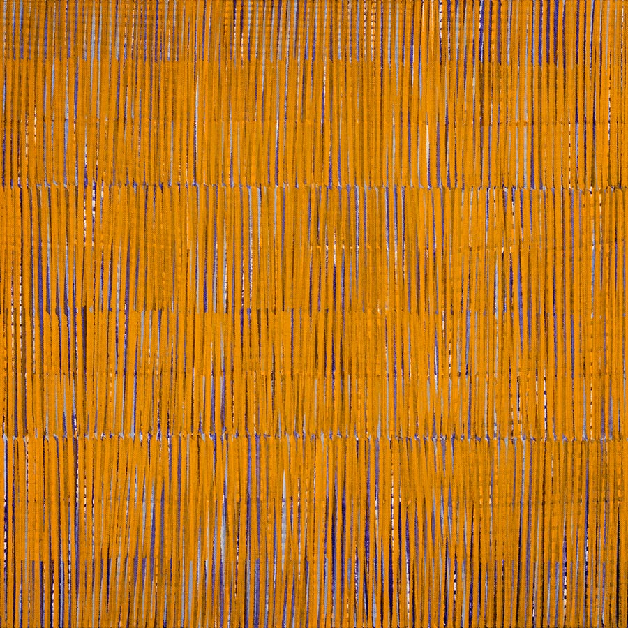Nikola Dimitrov, KlangBild VI, 2021, Pigmente, Bindemittel auf Leinwand, 50  50 cm